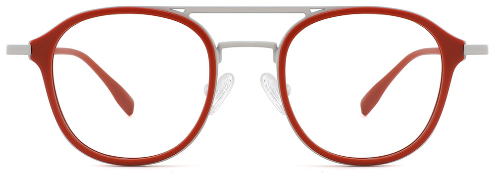 Aviator Prescription Glasses 35031 White Red from CheapGlasses123.com