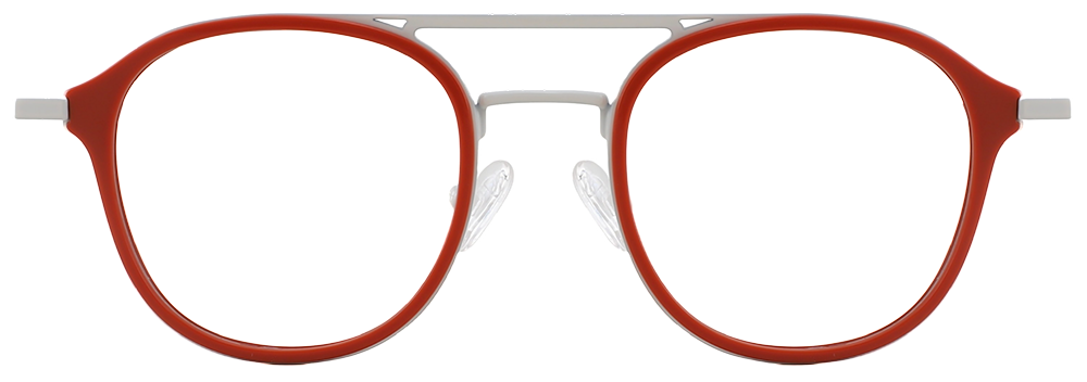 Try on glasses: Aviator Prescription Glasses 35031 White Red