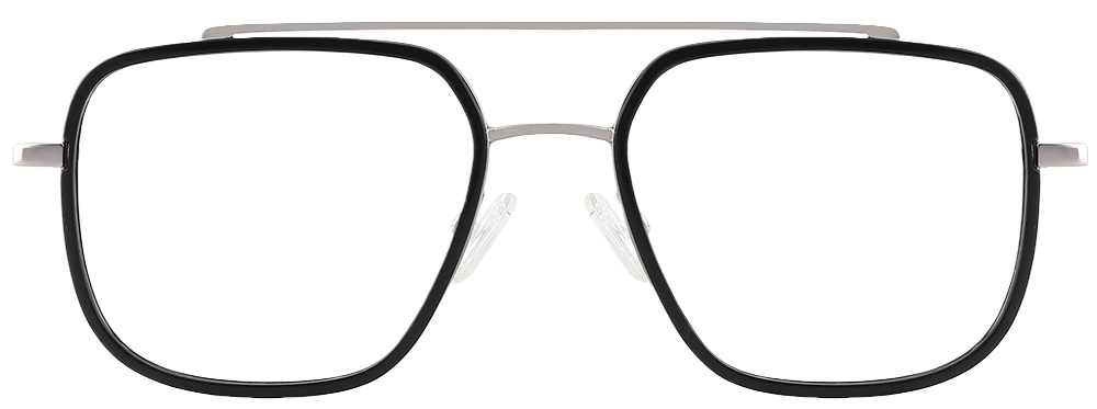 Try on glasses: Aviator Prescription Glasses 35032 Black