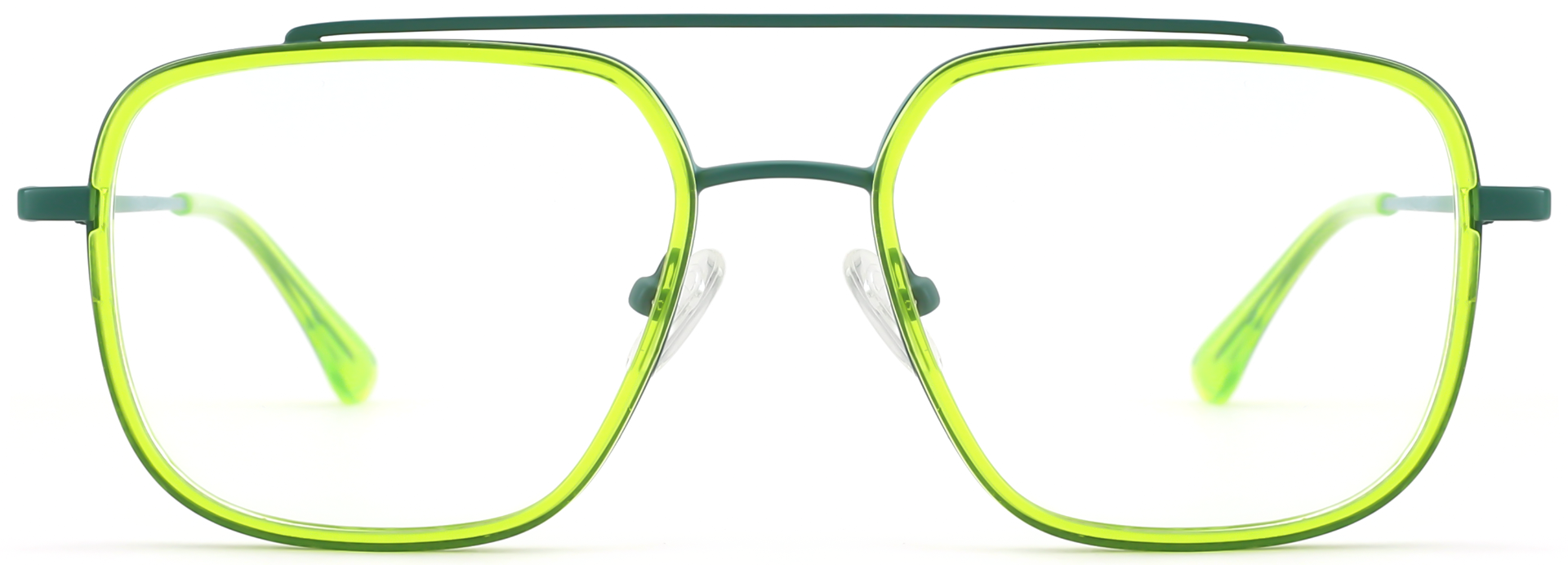 Aviator Prescription Glasses 35032 Green from CheapGlasses123.com