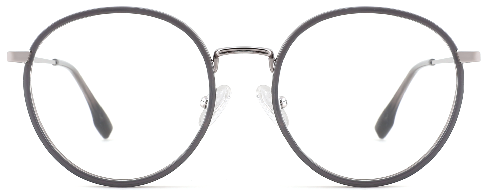 Round Prescription Glasses 35033 Gray from Cheap Glasses 123