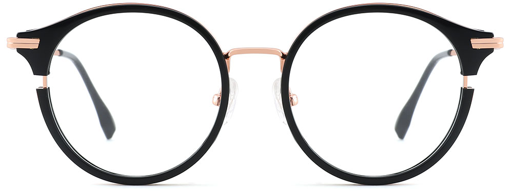 Round Prescription Glasses 35034 Black from CheapGlasses123.com