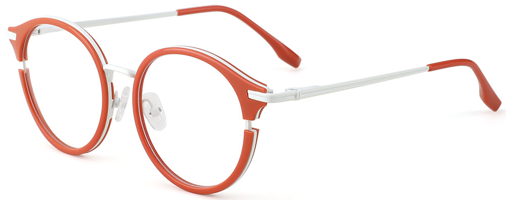 Cheapglasses123.com Round Prescription Glasses 35034 Red White