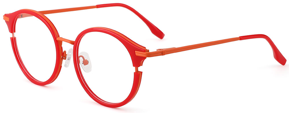 Cheapglasses123.com Round Prescription Glasses 35034 Red