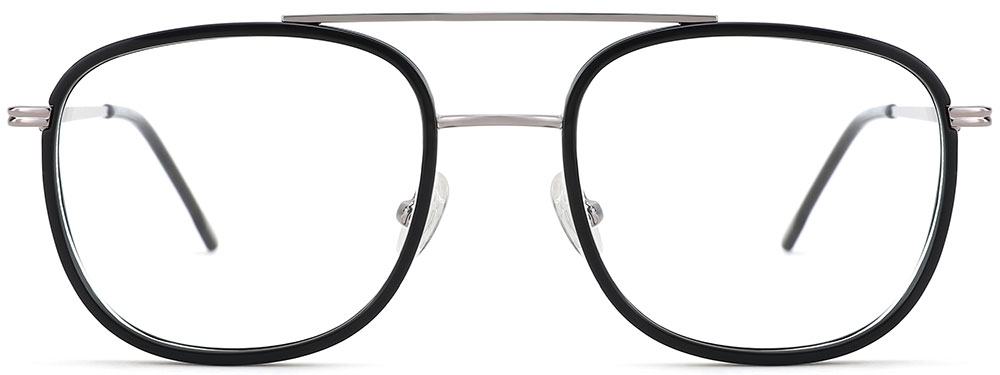Aviator Prescription Glasses 35036 Black Gray