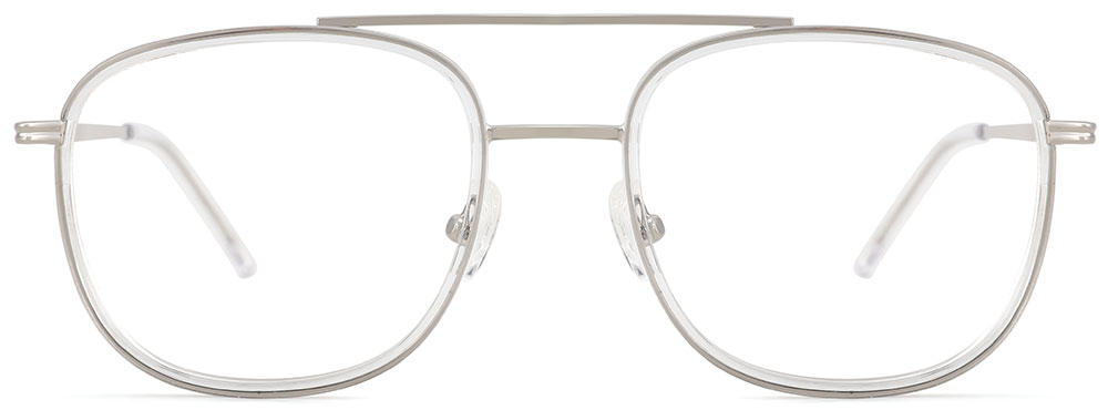 Aviator Prescription Glasses 35036 Silver from cheapglasses123.com