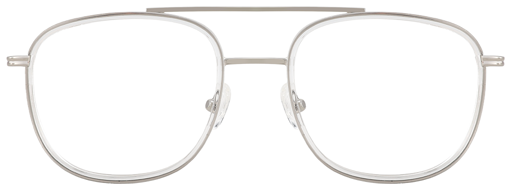Try on glasses: Aviator Prescription Glasses 35036 Silver