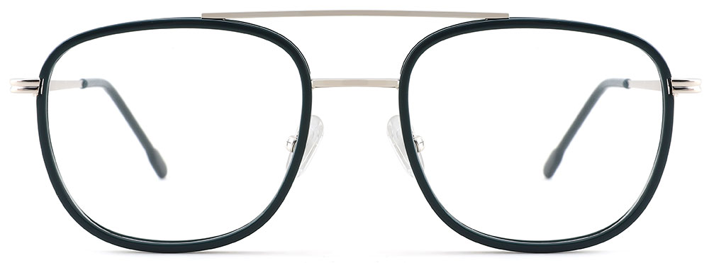 Aviator Prescription Glasses 35036 Black Silver from cheapglasses123.com