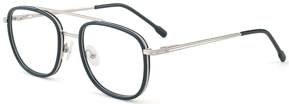 Cheapglasses123.com Aviator Prescription Glasses 35036 Black Silver