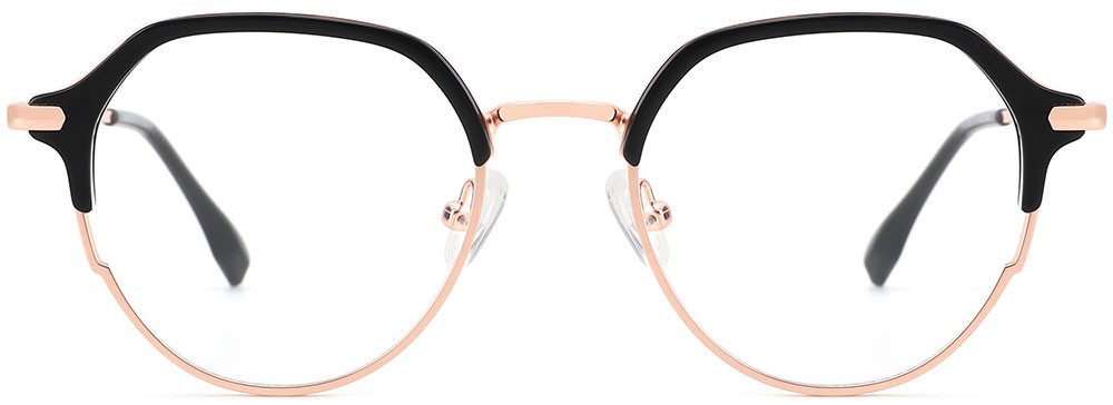 Cheap Prescription Glasses 35037 Black Gold from Cheapglasses123.com