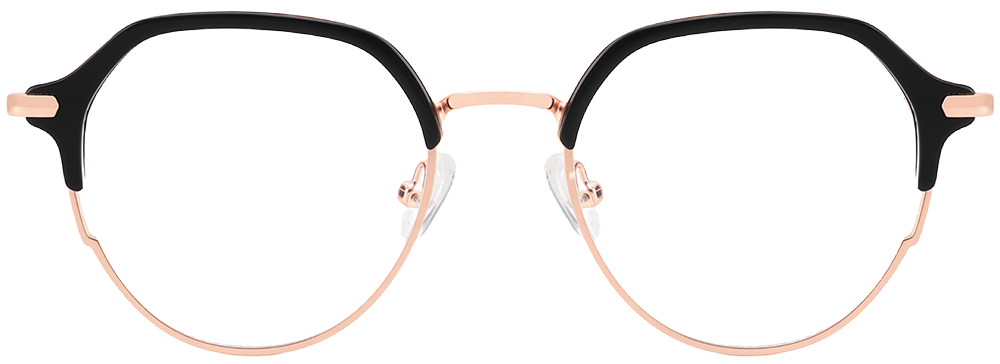 Try on glasses: Prescription Glasses 35037 Black Gold