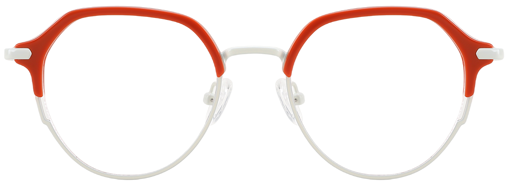 Try on glasses: Prescription Glasses 35037 Red White