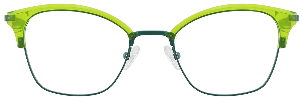 Try on glasses: Cat Eye Prescription Glasses 35039 Green