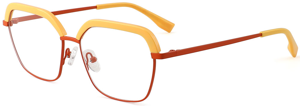 Cheapglasses123.com Prescription Glasses 35040 Yellow Red