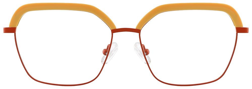 Try on glasses: Prescription Glasses 35040 Yellow Red