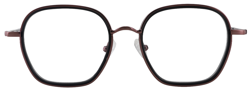 Try on Cheap Prescription Glasses 35041 Bronze Black