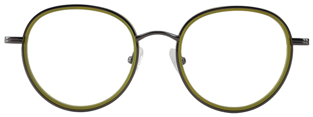 Try on glasses: Prescription Glasses 35043 Black Green