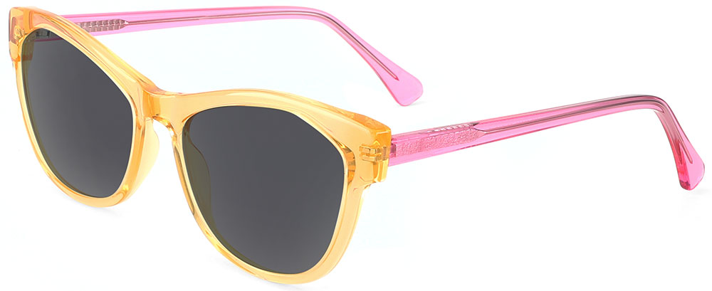 Cat Eye Prescription Sunglasses 39003 Yellow Red