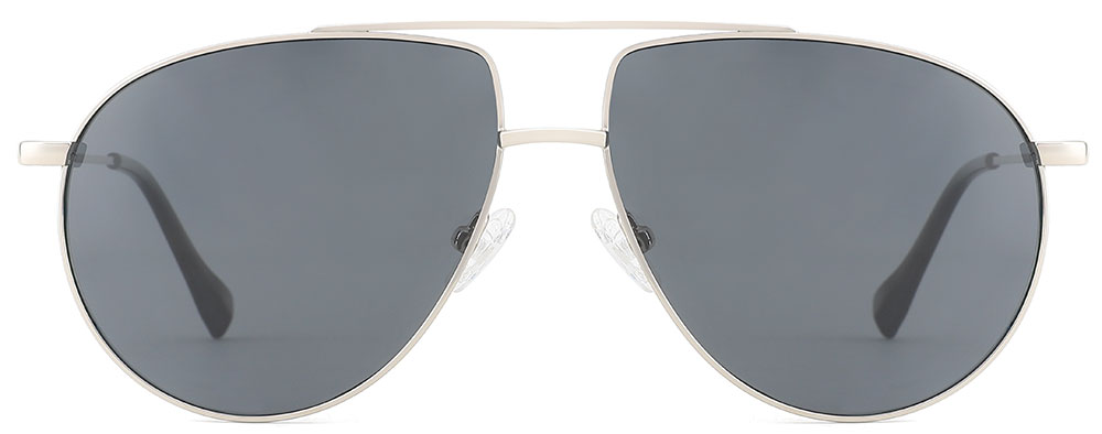 Aviator Prescription Sunglasses 39019 Silver from cheapglasses123.com