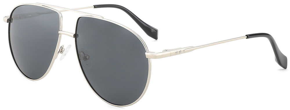 Aviator Prescription Sunglasses 39019 Silver
