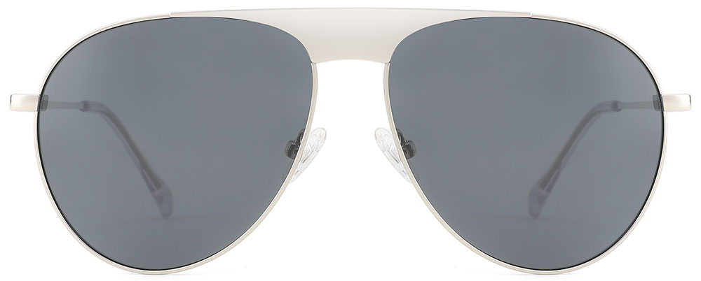 Aviator Prescription Sunglasses 39023 Silver from cheapglasses123.com