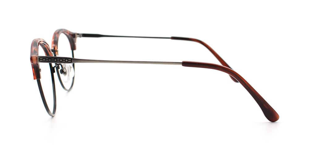Titanium Prescription Glasses 26036 Gold Brown