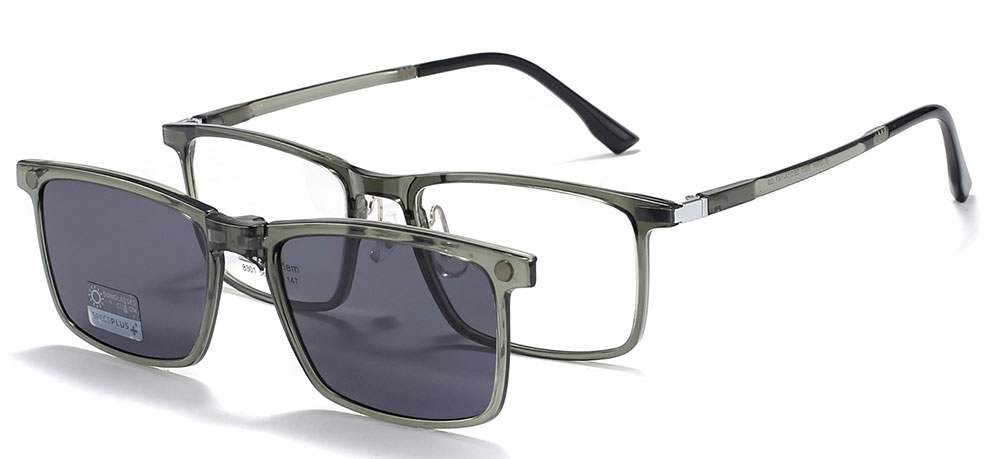 Magnetic Clip-On Sunglasses 8301 Black