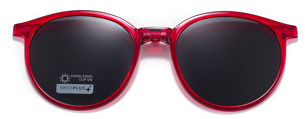 Magnetic Clip-On Sunglasses 8303 Red