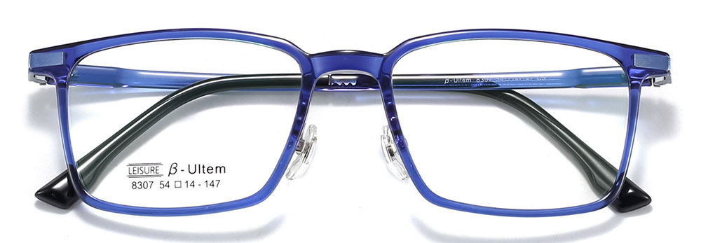 S9307 Clip On Prescription Sunglasses Blue