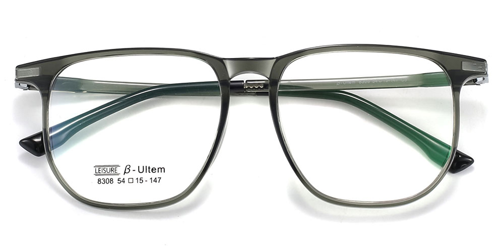 Magnetic Clip-On Sunglasses 8308 Gray