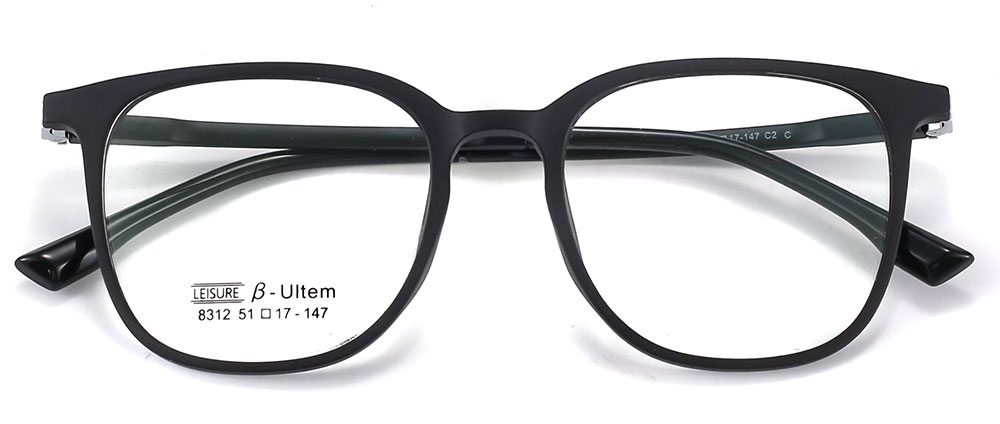 Magnetic Clip-On Sunglasses 8312 Black