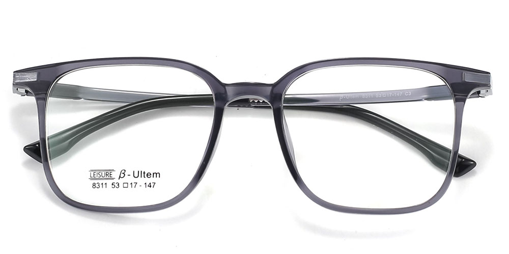 Magnetic Clip-On Sunglasses 8311 Gray