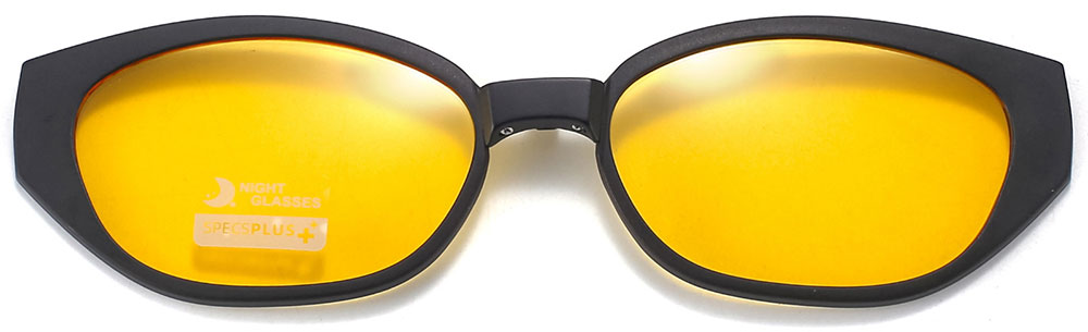 Magnetic Clip-On Sunglasses 8313 Brown Clear