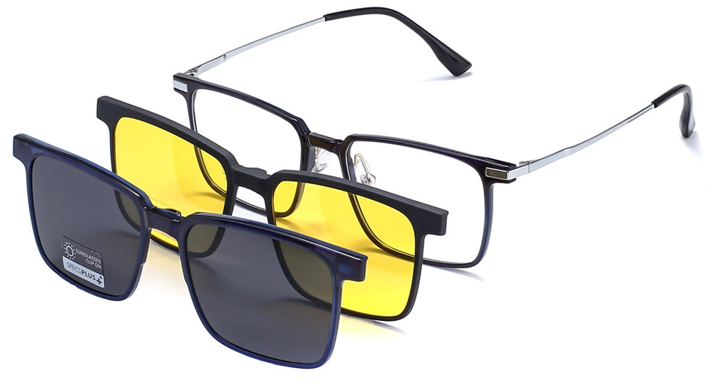 Magnetic Clip-On Sunglasses 8501 Black