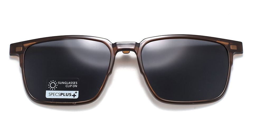 Magnetic Clip-On Sunglasses 8503 Brown