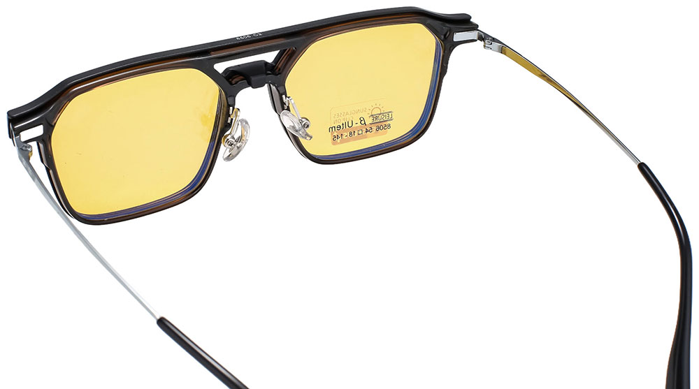 Magnetic Clip-On Sunglasses 8506 Gray