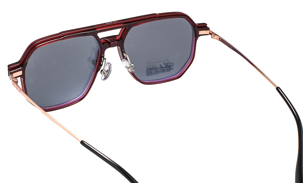 Magnetic Clip-On Sunglasses 8509 Brown