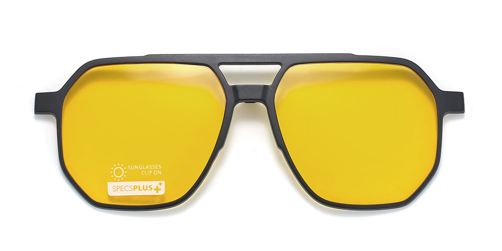 Magnetic Clip-On Sunglasses 8509 Brown