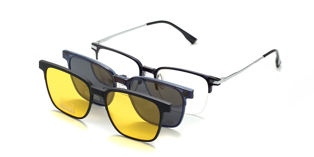 Magnetic Clip-On Sunglasses 8510 Black