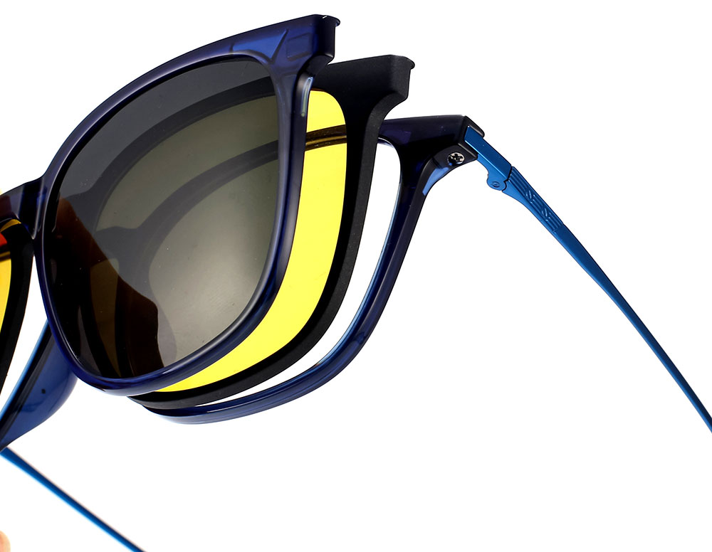 Magnetic Clip-On Sunglasses 8515 Blue