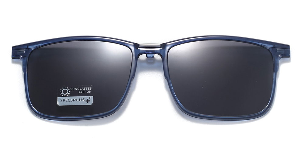 Magnetic Clip-On Sunglasses 8522 Blue