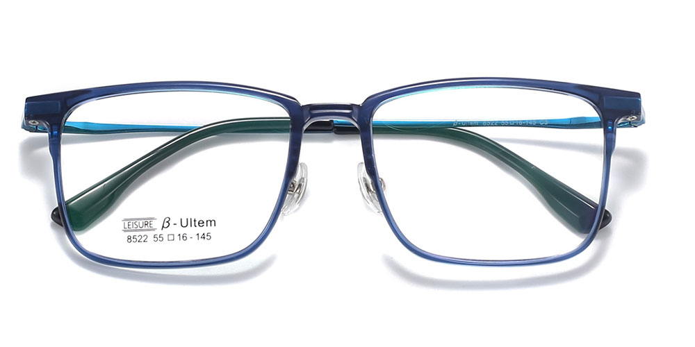 Magnetic Clip-On Sunglasses 8522 Blue