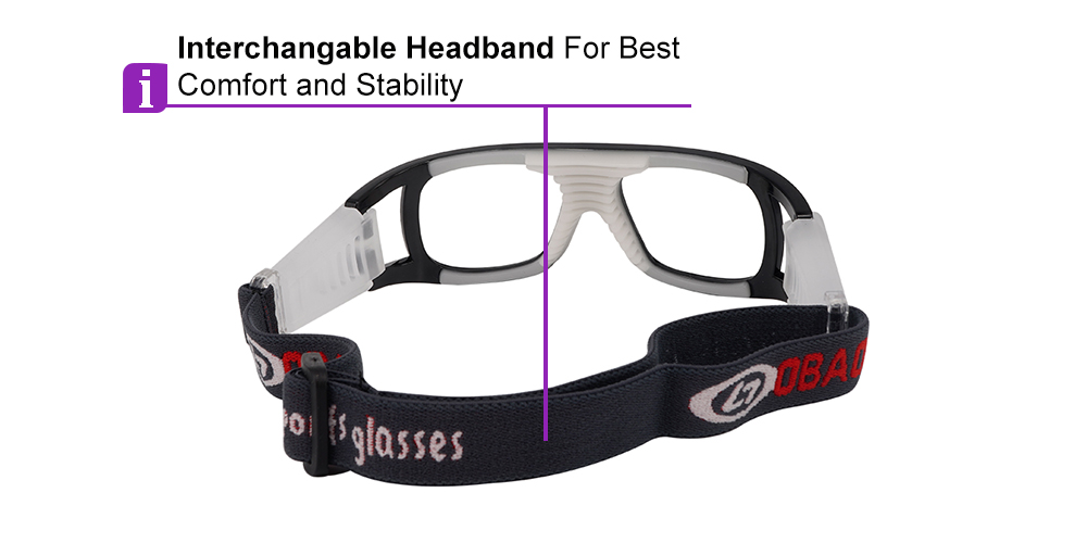 J862 Sports Goggles Black - Basketball, Baseball, Football & Soccer Glasses