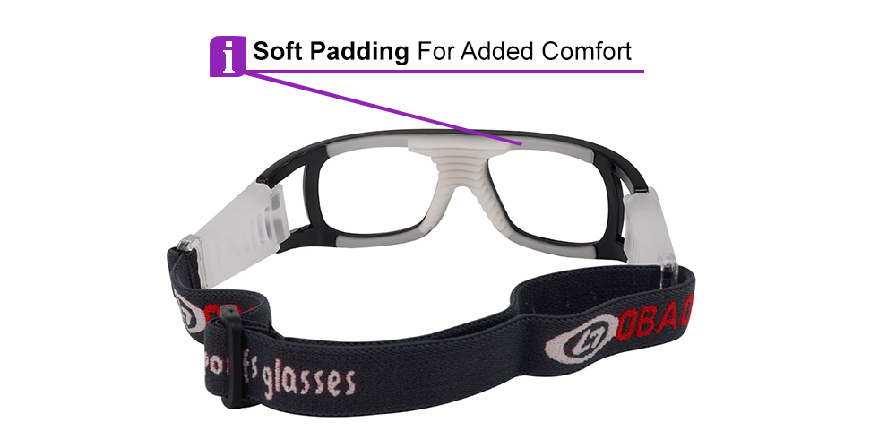 J862 Sports Goggles Black - Basketball, Baseball, Football & Soccer Glasses