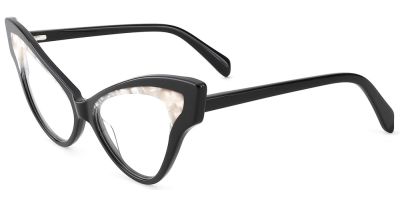 Cat Eye Prescription Glasses 21115 Black