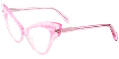 Cat Eye Prescription Glasses 21115 Pink