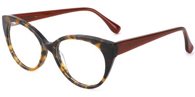 Cat Eye Prescription Glasses 21172 Tortoise Red