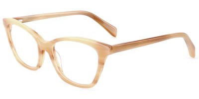 Cat Eye Prescription Glasses 21173 Cream