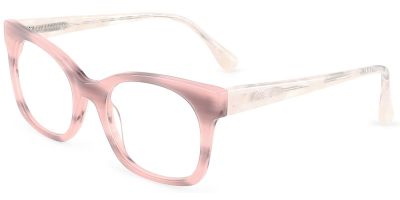 GlassesPeople.com's Cat Eye Prescription Glasses 21175 Pink Cream