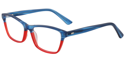 Prescription Glasses 21221 Blue Red